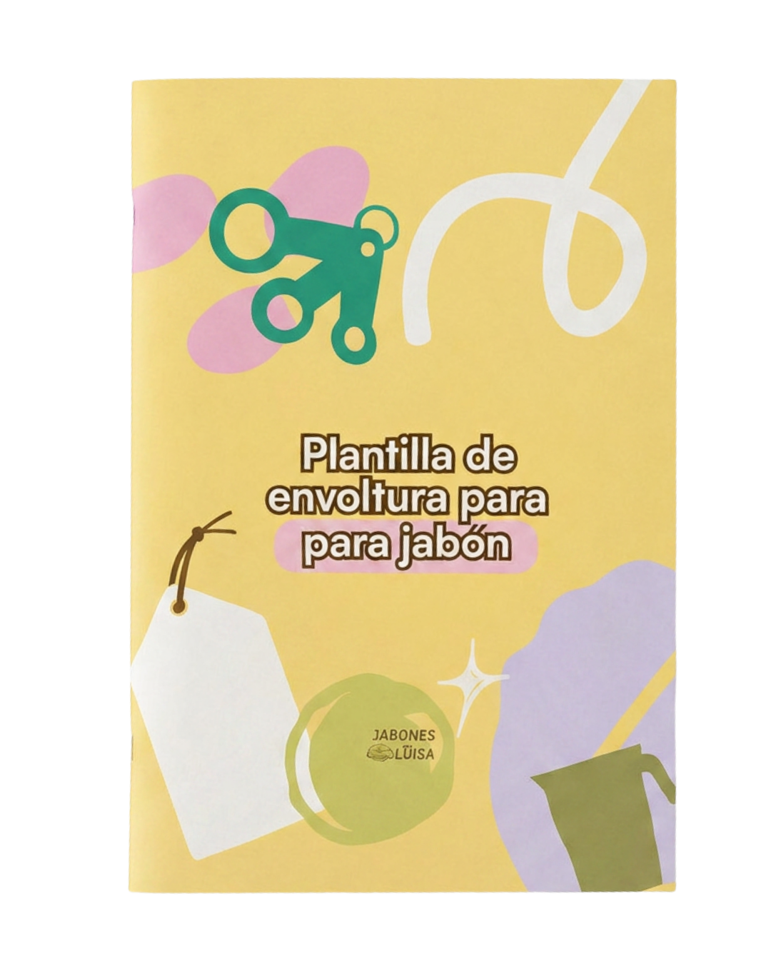 Plantilla de envoltura para jabón