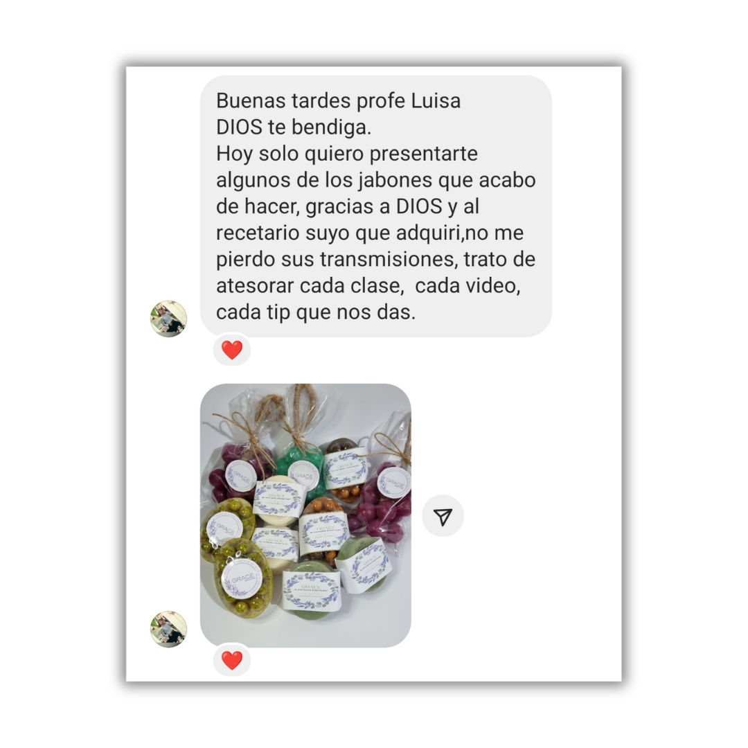 Testimonio profe Luisa con jabones